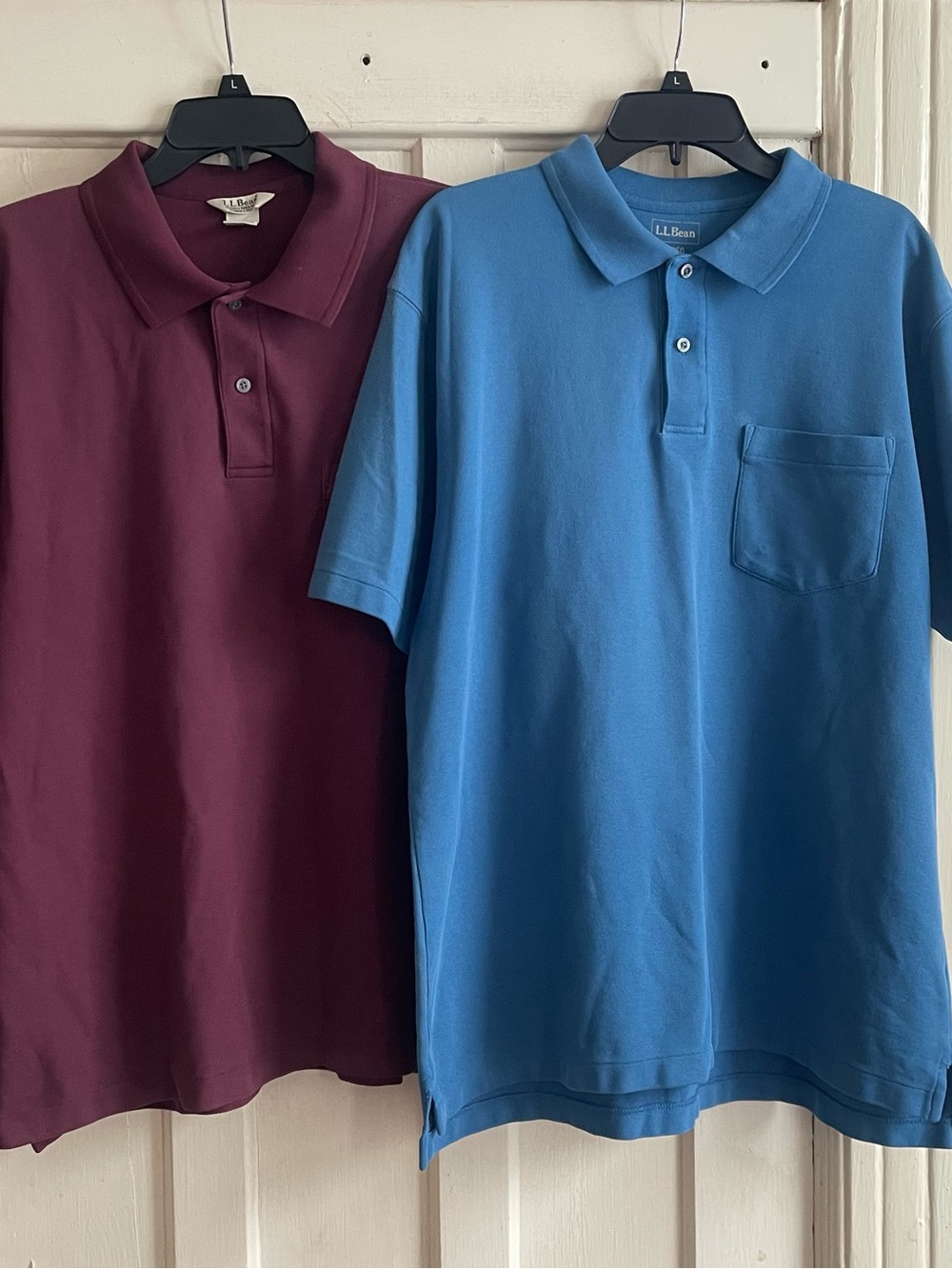 L.L.Bean men’s %100 cotton polo shirts Sz large